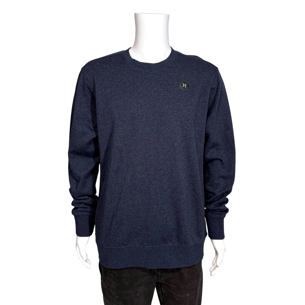 Hurley Nike Therma-FIT Sweatshirt Mens XL Heather Navy‎ Blue Pullover CI7236 NWT